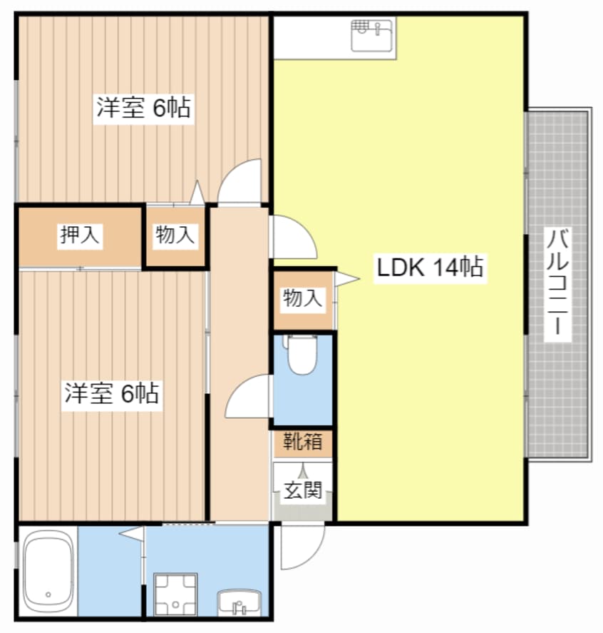 間取図 ウインディア今堀