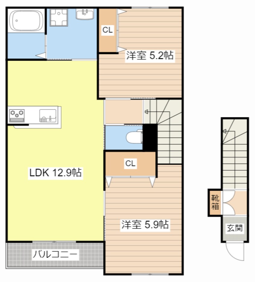 間取図 サンライズ西今