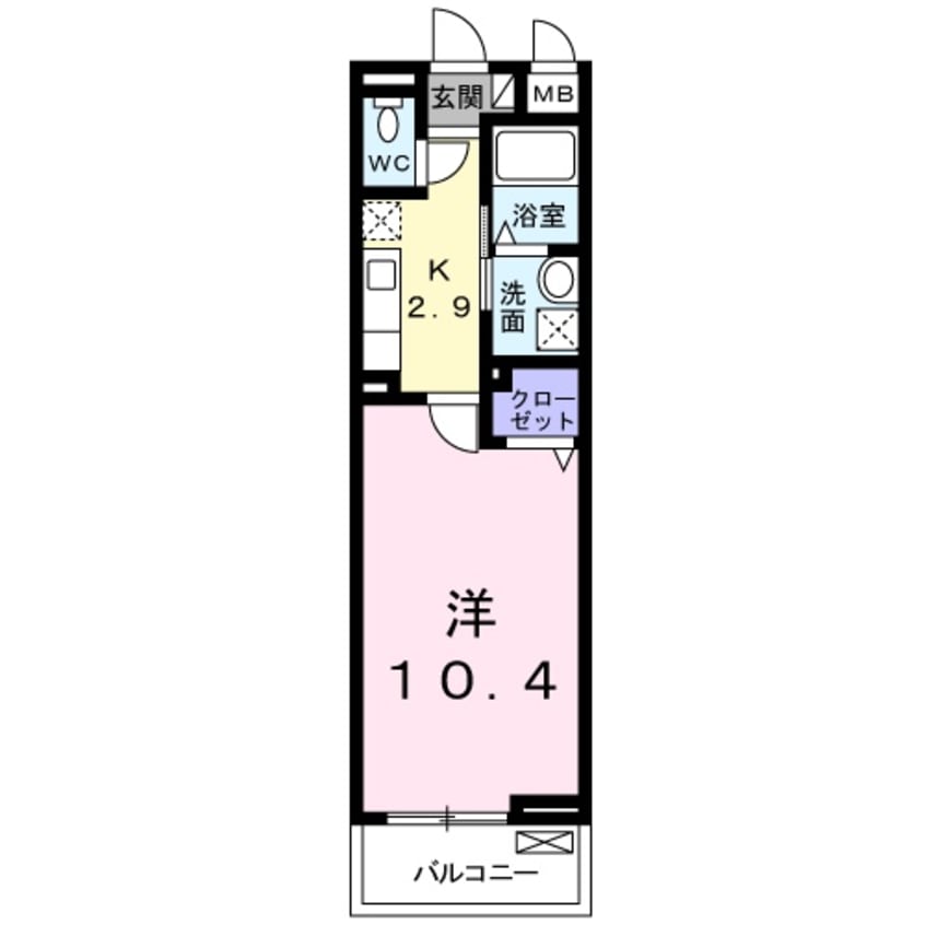 間取図 フォレストパーク・八番館