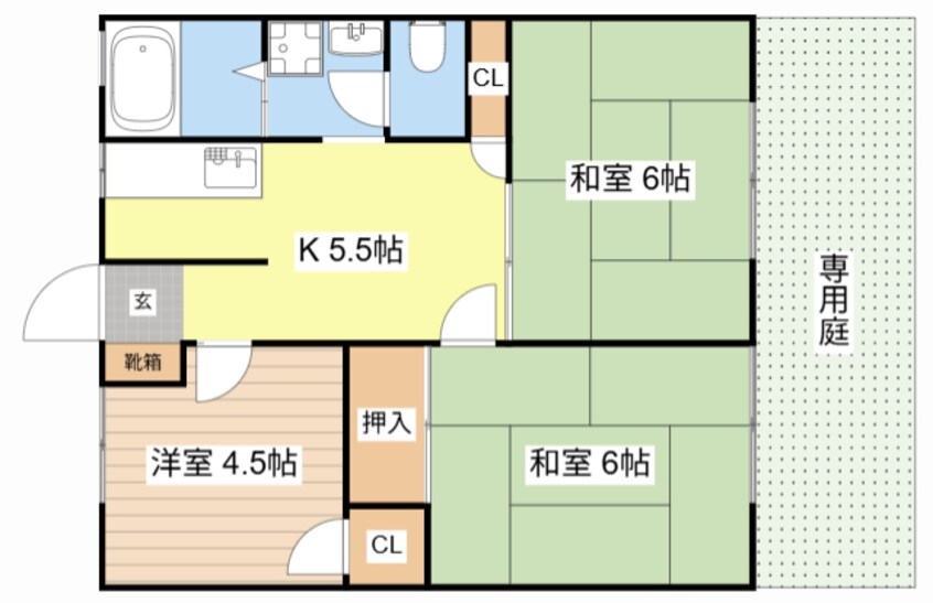 間取図 ONハイツ