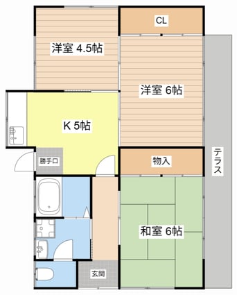 間取図 聖和町川口邸