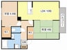 サンガーデン城町 2LDKの間取り