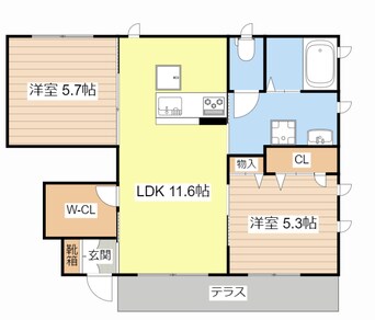 間取図 セントリビエ南彦根