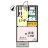 ハイツてんりゅう 1Kの間取り