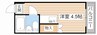 シャトル城町 1Rの間取り