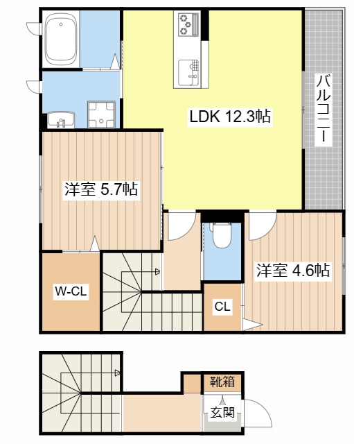 間取り図 エスペランサ南彦根