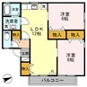 セピアコート 2LDKの間取り