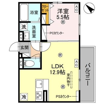 間取図 D-ROOM平井B棟