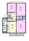 ノースヴィリッジＣ 3DKの間取り