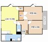 シャトレー 2LDKの間取り