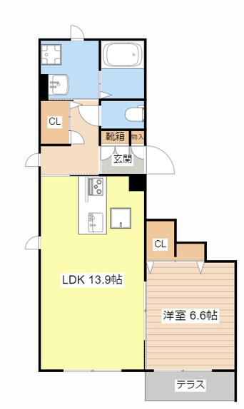 間取図 シャーメゾンフェリーチェＴＯＭＯ