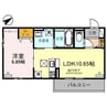 West　PathⅡ（ウェストパスⅡ） 1LDKの間取り