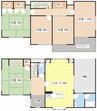 米原市貸家 5LDKの間取り