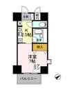 サンタウン竹鼻　A 1Kの間取り