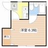 土山ヴィラ 1Rの間取り