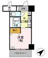 サンタウン竹鼻　A 1Kの間取り