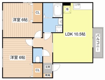 間取図 コーポミズホ