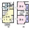 メゾン中村 2LDKの間取り