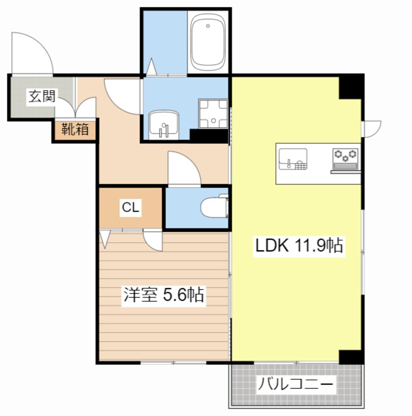 間取図 シャーメゾンフェリーチェＴＯＭＯ