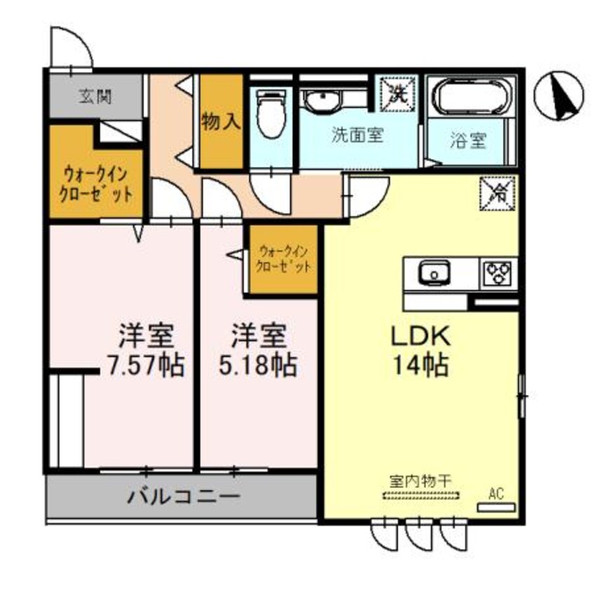 間取図 Casa Ciel（カーサシエル）