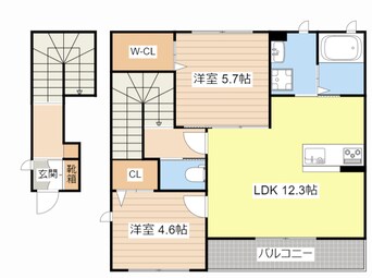 間取図 エスペランサ南彦根