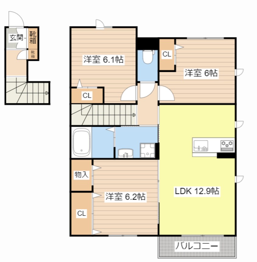 間取図 エスト　エノーム