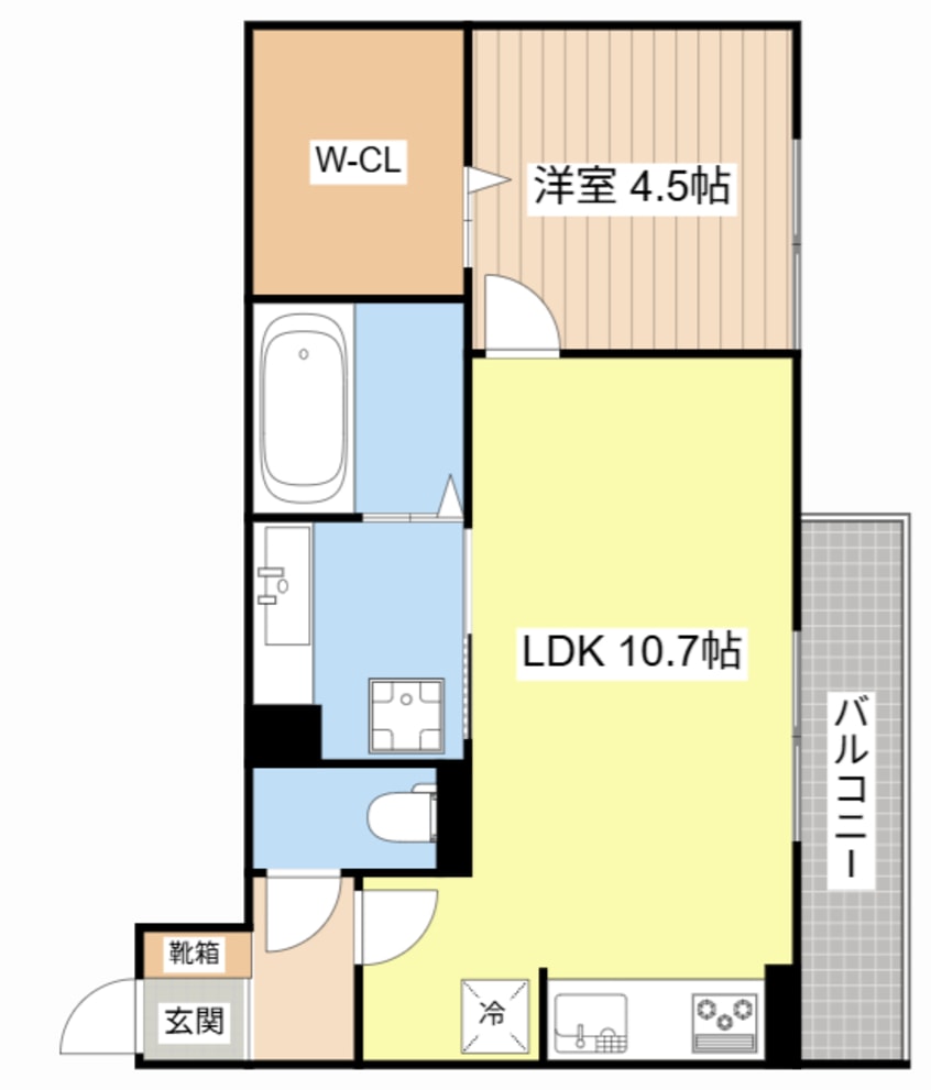 間取図 ホワイトクレイン野洲