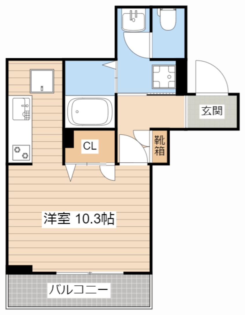 間取図 エアフォルク河原