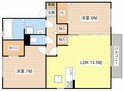セジュール多賀の間取図