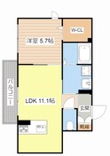 エアフォルク河原の間取図