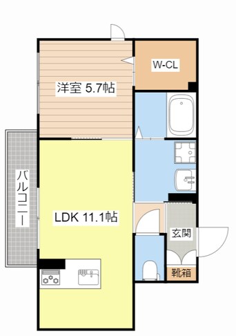 間取図 エアフォルク河原