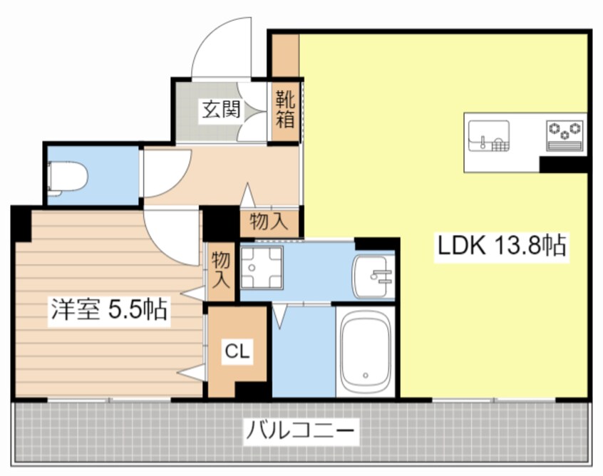 間取図 エアフォルク河原