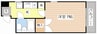 フラットBe-ONE 1Kの間取り