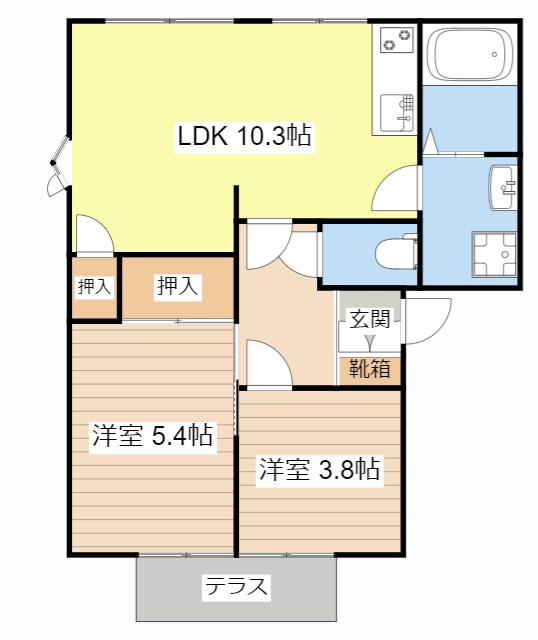 間取り図 ハーモニーハイツ