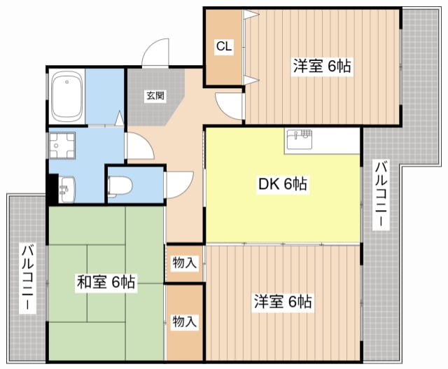 間取り図 ハイエスト松栄2号館