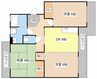 ハイエスト松栄2号館 3DKの間取り