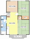 サンビレッジ北秋葉 3DKの間取り