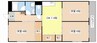 マンション亨 3DKの間取り