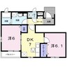 プロムナード・Ａ 2DKの間取り