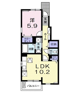 間取図 グリーン琥珀　Ⅱ