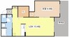 クレセント18 1LDKの間取り