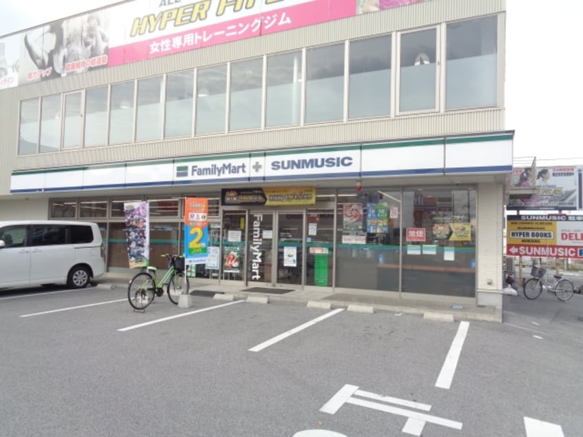 コンビニまで400m※ファミリーマート　サンミュージック彦根店 エスポＲⅢ