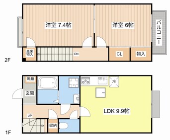 間取図 Bonheur 水郷