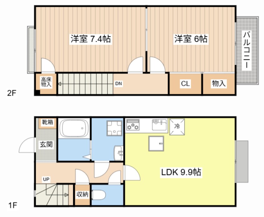 間取図 Bonheur 水郷
