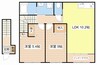 仮称）高宮町アパート新築工事 2LDKの間取り