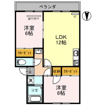 間取図 レークハイツ伊庭　Ⅱ