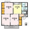 ファミール花の木 3DKの間取り