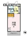 サンタウン竹鼻　B 1Kの間取り