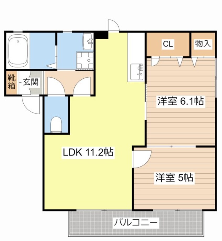 間取図 ソル　ビエント