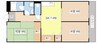 マンション亨 3DKの間取り